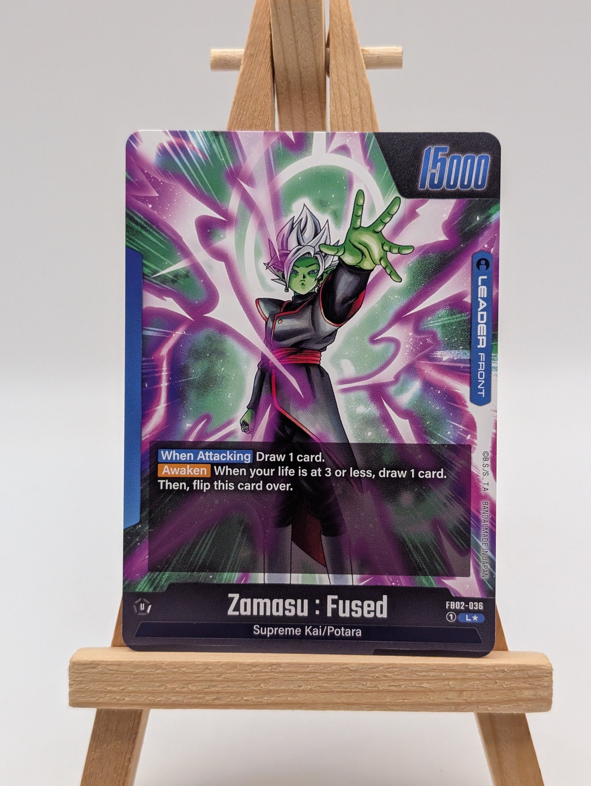 Zamasu Fused Leader L	FB02-036	Secret Rare Alternate Art Dragon Ball Fusion Eng FRENLY BRICKS - Open 7 Days