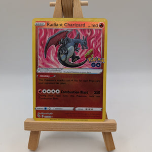 Radiant Charizard - 011/078 - Radiant Rare - Pokemon GO - Pokemon Card - NM/M FRENLY BRICKS - Open 7 Days