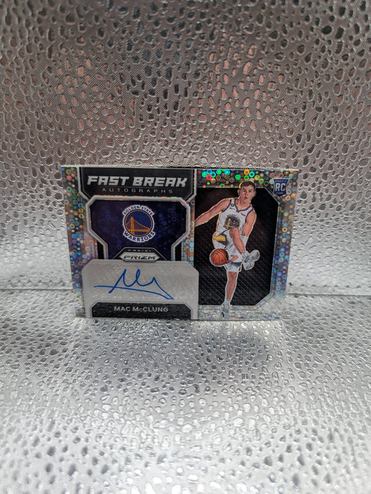 Mac McClung Rookie Auto 2022-23 Panini Prizm Fast Break Autograph Dunk Champion FRENLY BRICKS - Open 7 Days