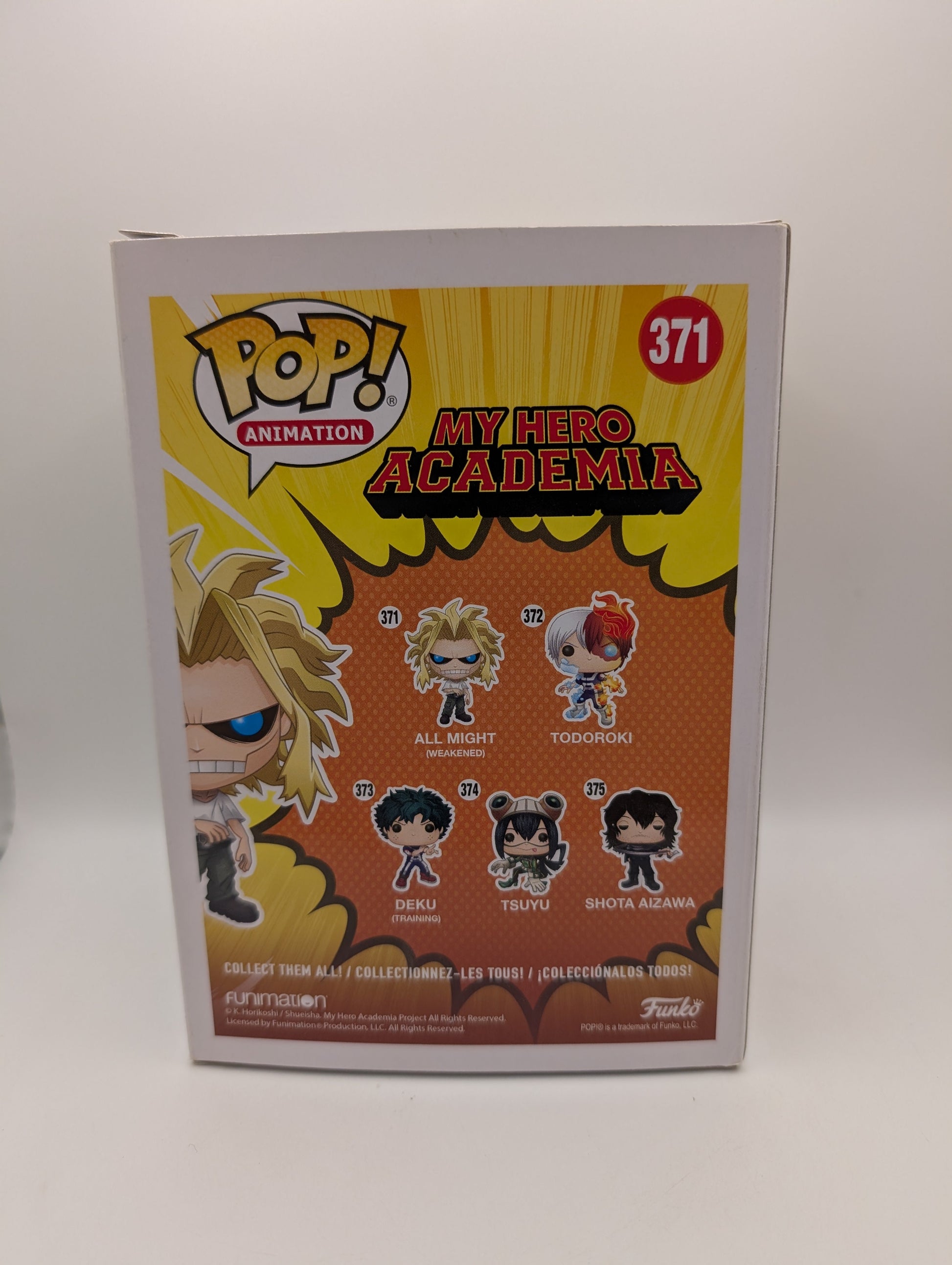 Funko POP! Animation My Hero Academia - All Might (Weakened) #371 - Vinyl FRENLY BRICKS - Open 7 Days
