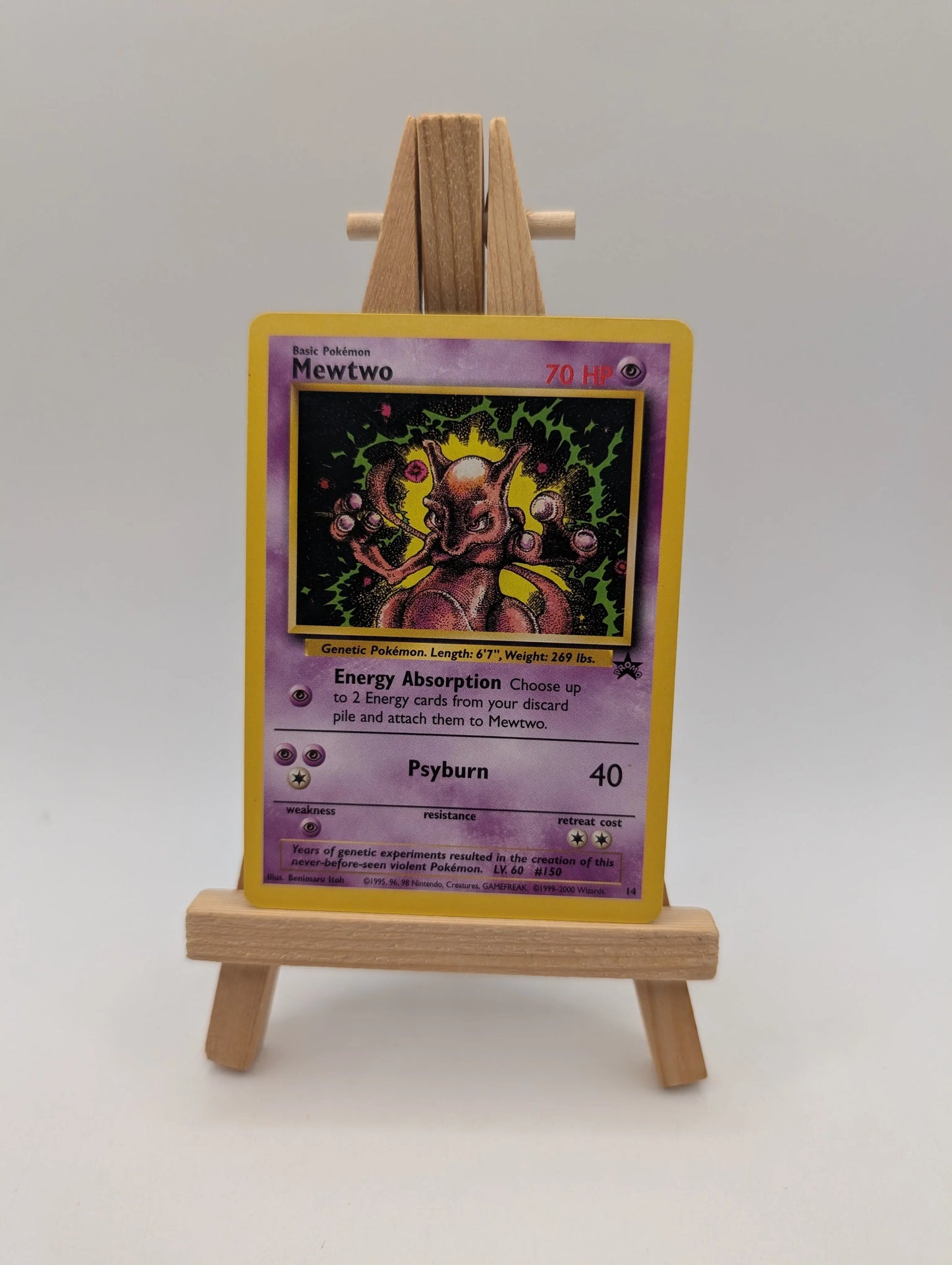 Mewtwo 14 WOTC Black Star Promo - Pokemon Card LP FRENLY BRICKS - Open 7 Days