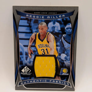 2004-05 SP Game Used Edition Basketball Authentic Fabrics Reggie Miller #AF-RM FRENLY BRICKS - Open 7 Days
