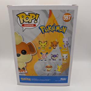 Pop Vinyl Growlithe 2020 Pokémon #597 Exclusive Flocked Funko Fall Convention FRENLY BRICKS - Open 7 Days