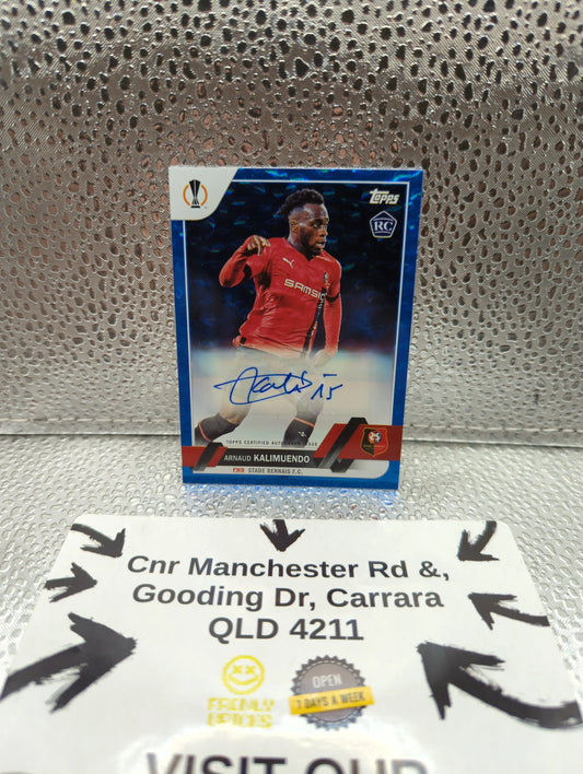 2023 Topps Soccer - Arnaud Kalimuendo AUTO ROOKIE /99 FRENLY BRICKS - Open 7 Days