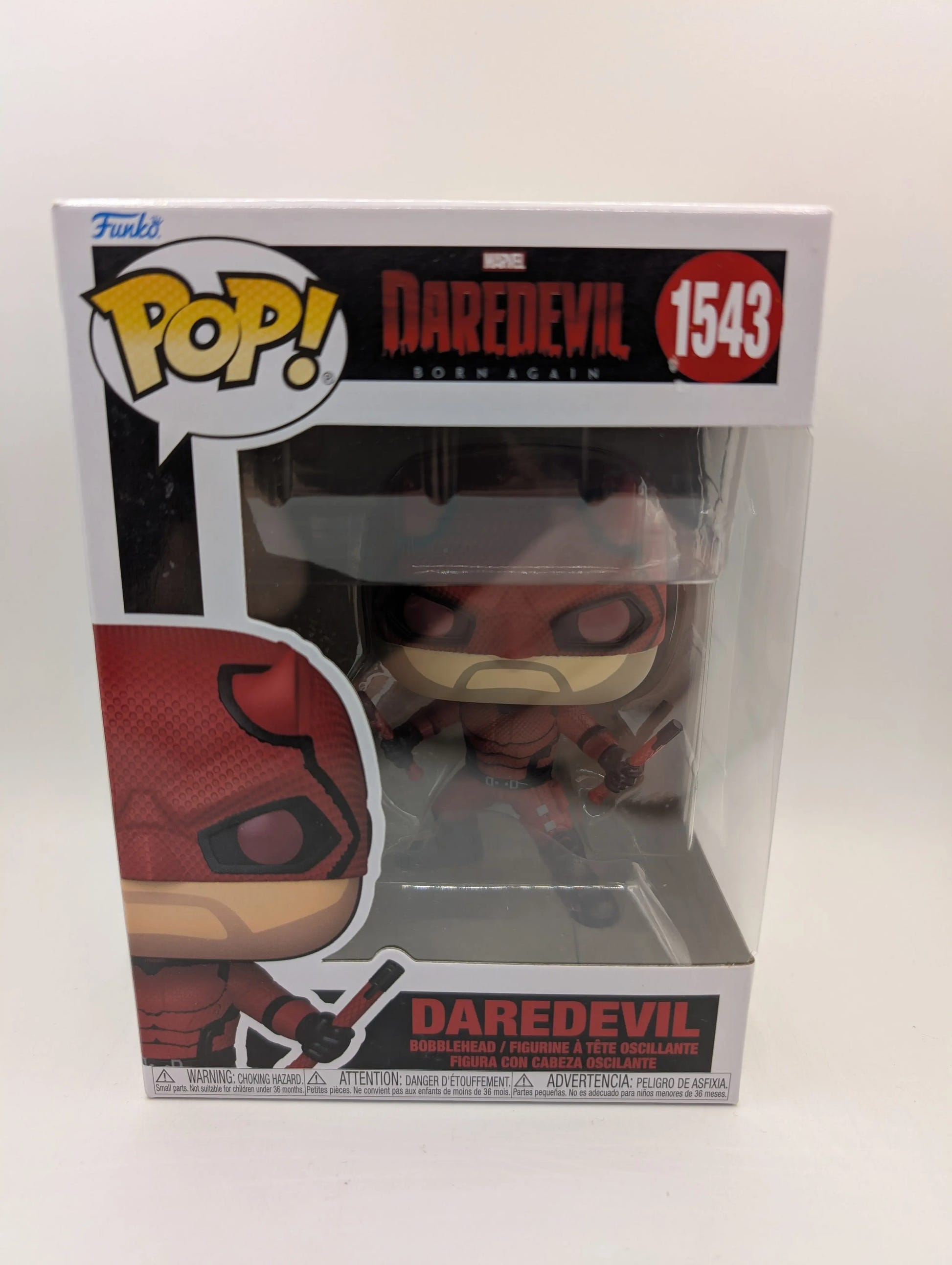 Funko POP! Marvel Daredevil Born Again #1543 Daredevil FRENLY BRICKS - Open 7 Days image 1