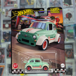 Hot Wheels Premium '60s Fiat 500 D Modificado #97 Boulevard FRENLY BRICKS - Open 7 Days
