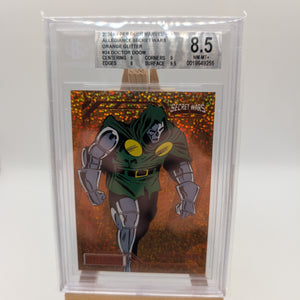 2024 Marvel Allegiance Secret Wars Orange Glitter Card #24 Doctor Doom #/199 BGS 8.5 FRENLY BRICKS - Open 7 Days