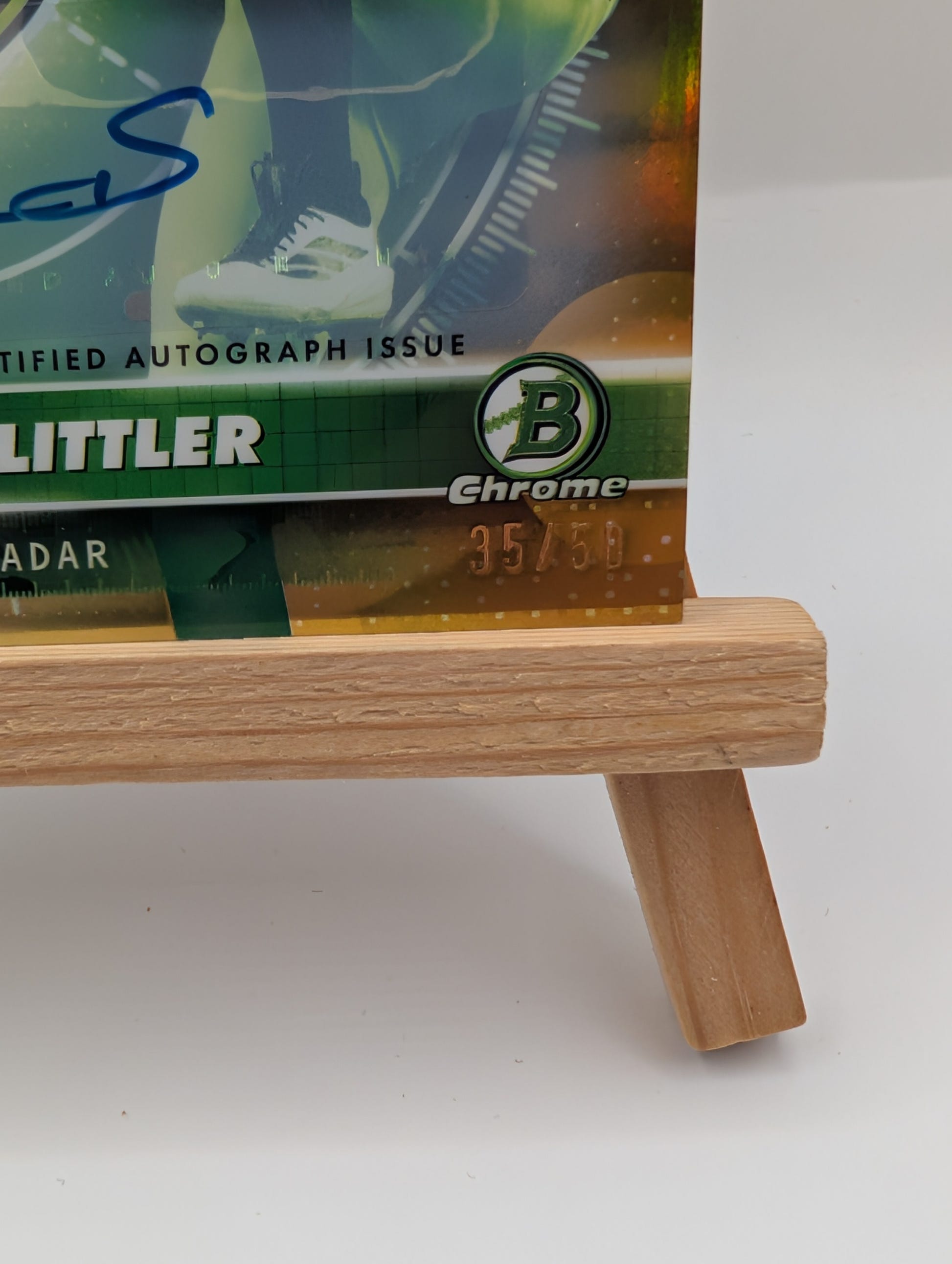 2026 Bowman Chrome Cam Schlitter RC Under the Radar Gold Auto /50 #UR-2 FRENLY BRICKS - Open 7 Days image 5