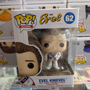 Evel Knievel (with Cape) 62 ~ Funko Pop Vinyl ~ Icons FRENLY BRICKS - Open 7 Days
