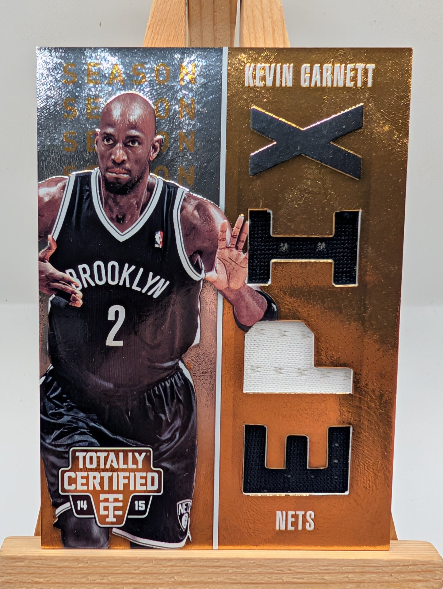 2014-15 Totally Certified Kevin Garnett EPIX Play Memorabilia Jersey Gold #/10 FRENLY BRICKS - Open 7 Days