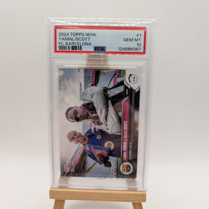 PSA10 2024-25 TOPPS NOW FC BARCELONA 1 TRAVIS SCOTT/LAMINE YAMAL
