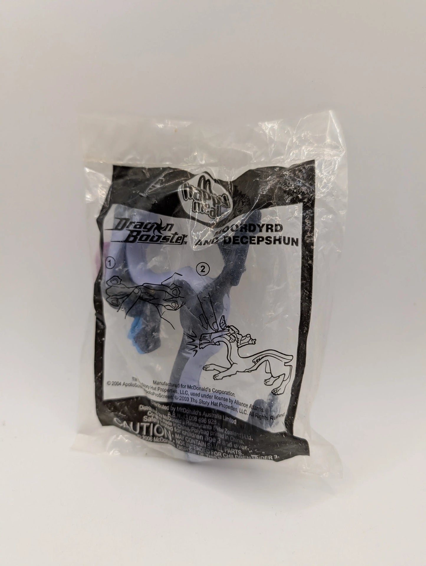 2006 Dragon Booster McDonalds Happy Meal Toy - Moordryd & Decepshun #6 Sealed FRENLY BRICKS - Open 7 Days