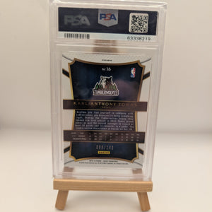2015-16 Panini Select-Concourse Karl-Anthony Towns #16 Red Prizm /149 PSA 10 RC FRENLY BRICKS - Open 7 Days