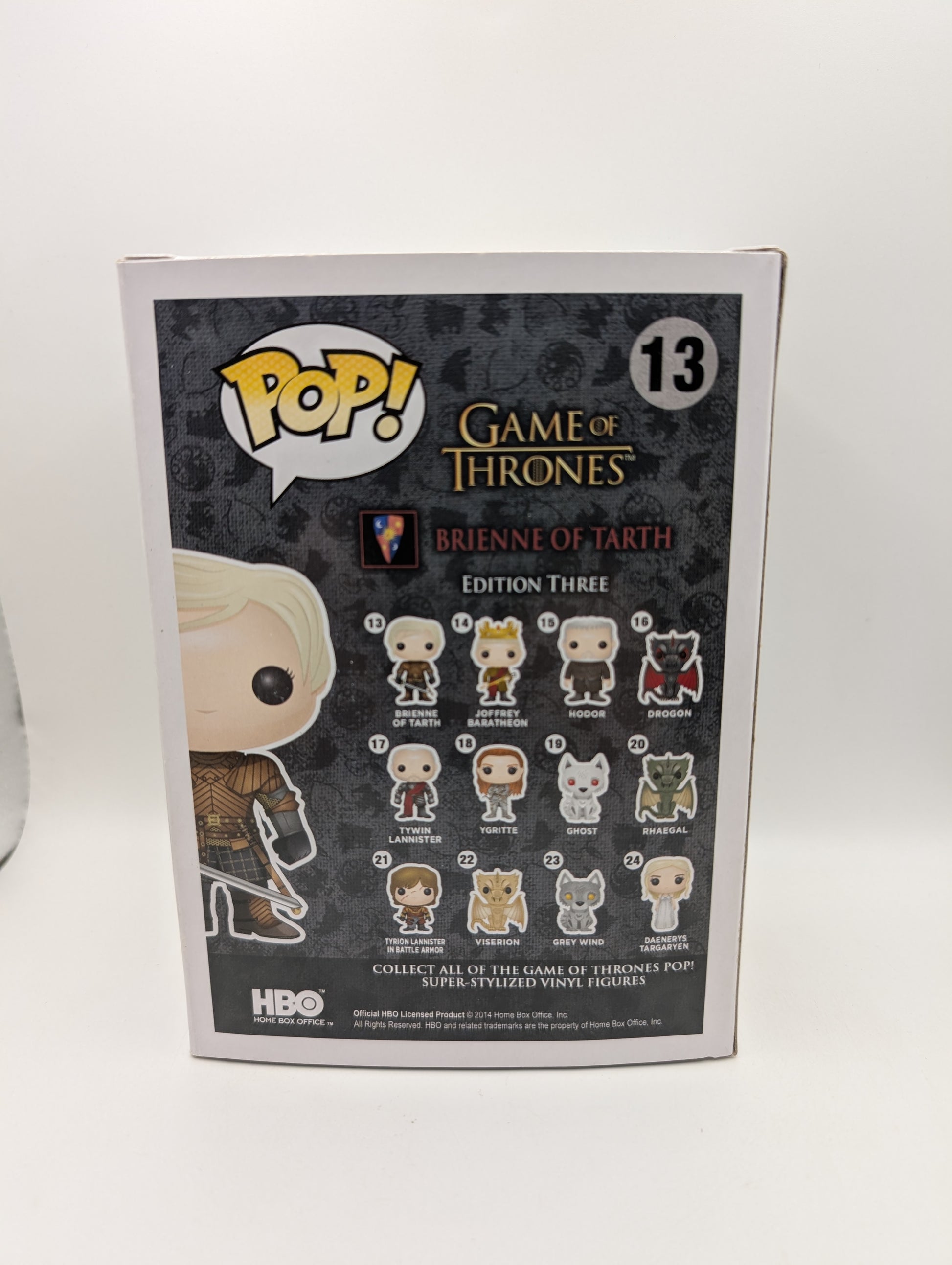 FUNKO POP VINYL GAME OF THRONES FIGURE BRIENNE OF TARTH #13