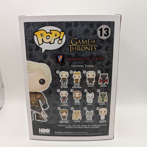 FUNKO POP VINYL GAME OF THRONES FIGURE BRIENNE OF TARTH #13