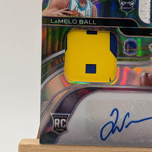 2020-21 Panini Spectra Rookie Dual Patch Auto LaMELO BALL JAMES WISEMAN /5 RC FRENLY BRICKS - Open 7 Days