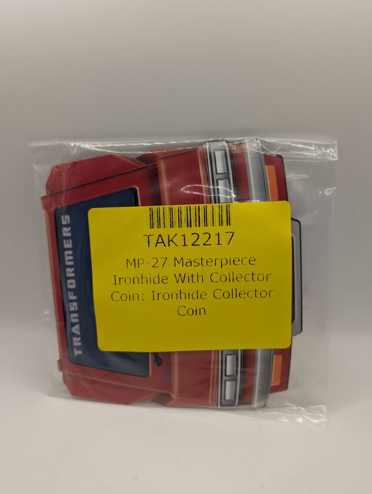 TRANSFORMERS Masterpiece MP-27 IRONHIDE COLLECTORS COIN, NEW! FRENLY BRICKS - Open 7 Days