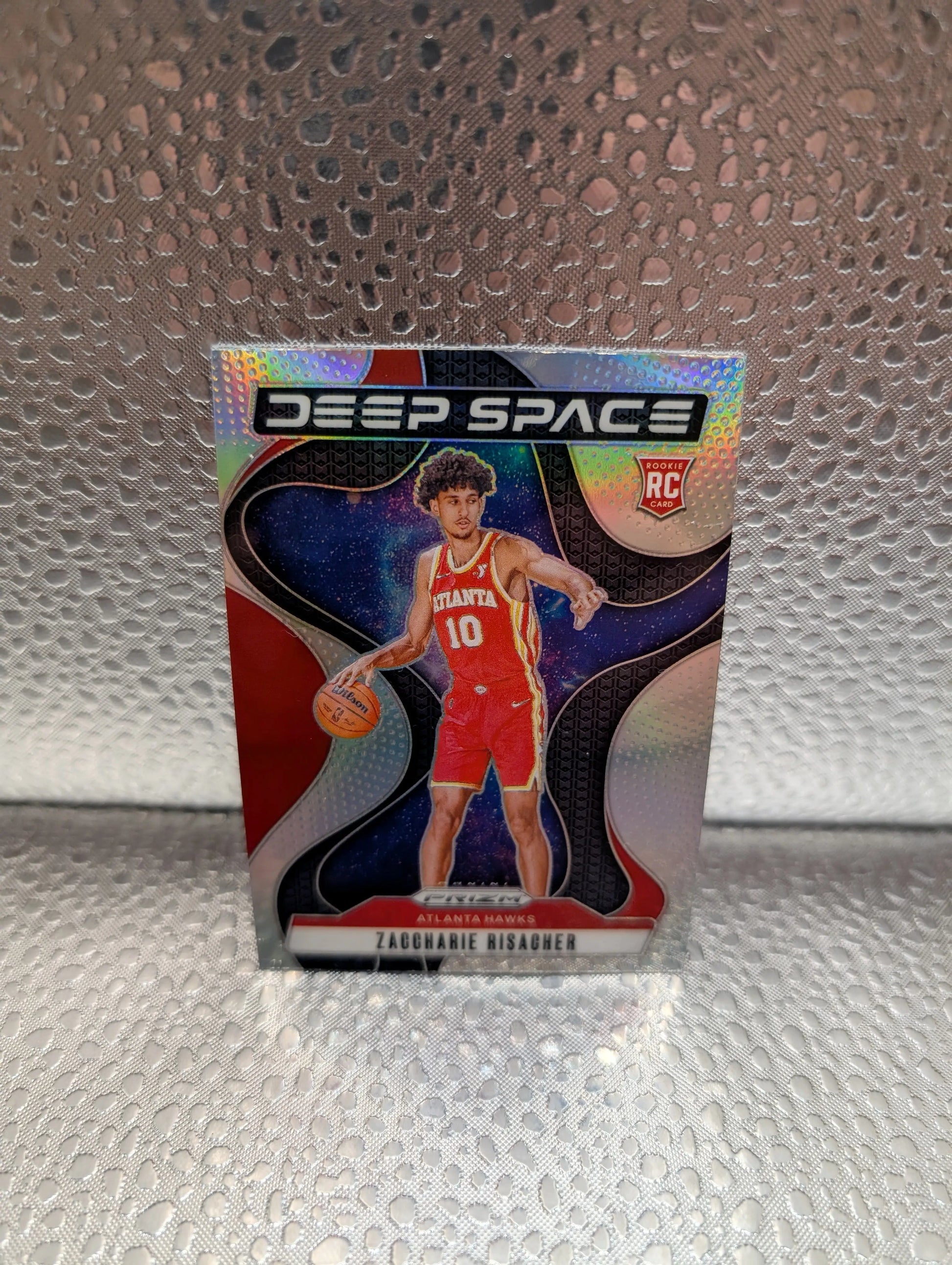 24-25 Prizm - Zaccharie Risacher Deep Space Silver Prizm RC #8 Atlanta Hawks FRENLY BRICKS - Open 7 Days