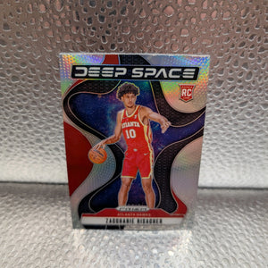 24-25 Prizm - Zaccharie Risacher Deep Space Silver Prizm RC #8 Atlanta Hawks FRENLY BRICKS - Open 7 Days