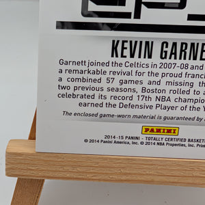 2014-15 Totally Certified Kevin Garnett EPIX Play Memorabilia Jersey Gold #/10 FRENLY BRICKS - Open 7 Days