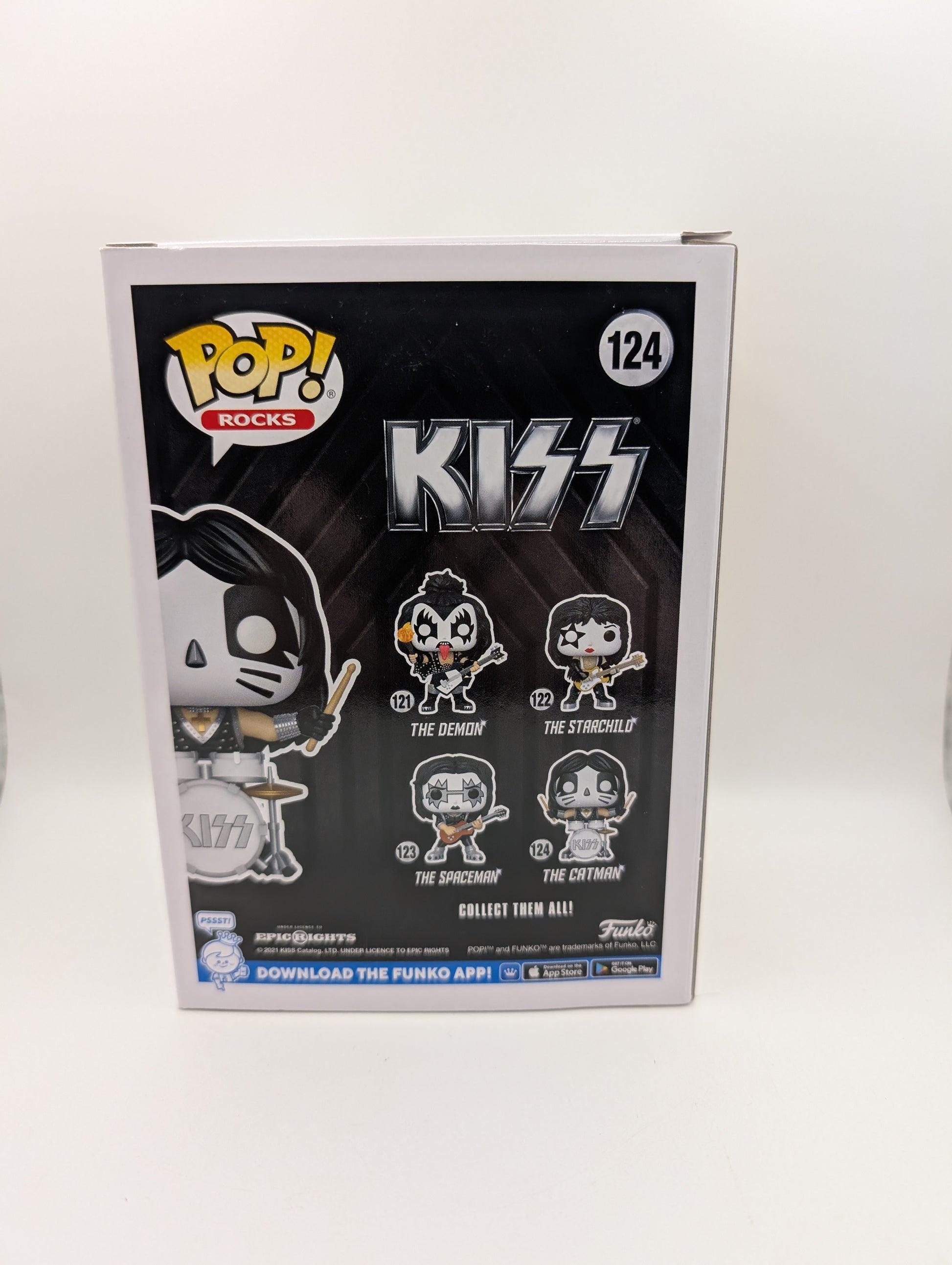 KISS, Funko Pop! #124, The Catman (Glow) | 2019, Vinyl Figure, Music, Drummer
