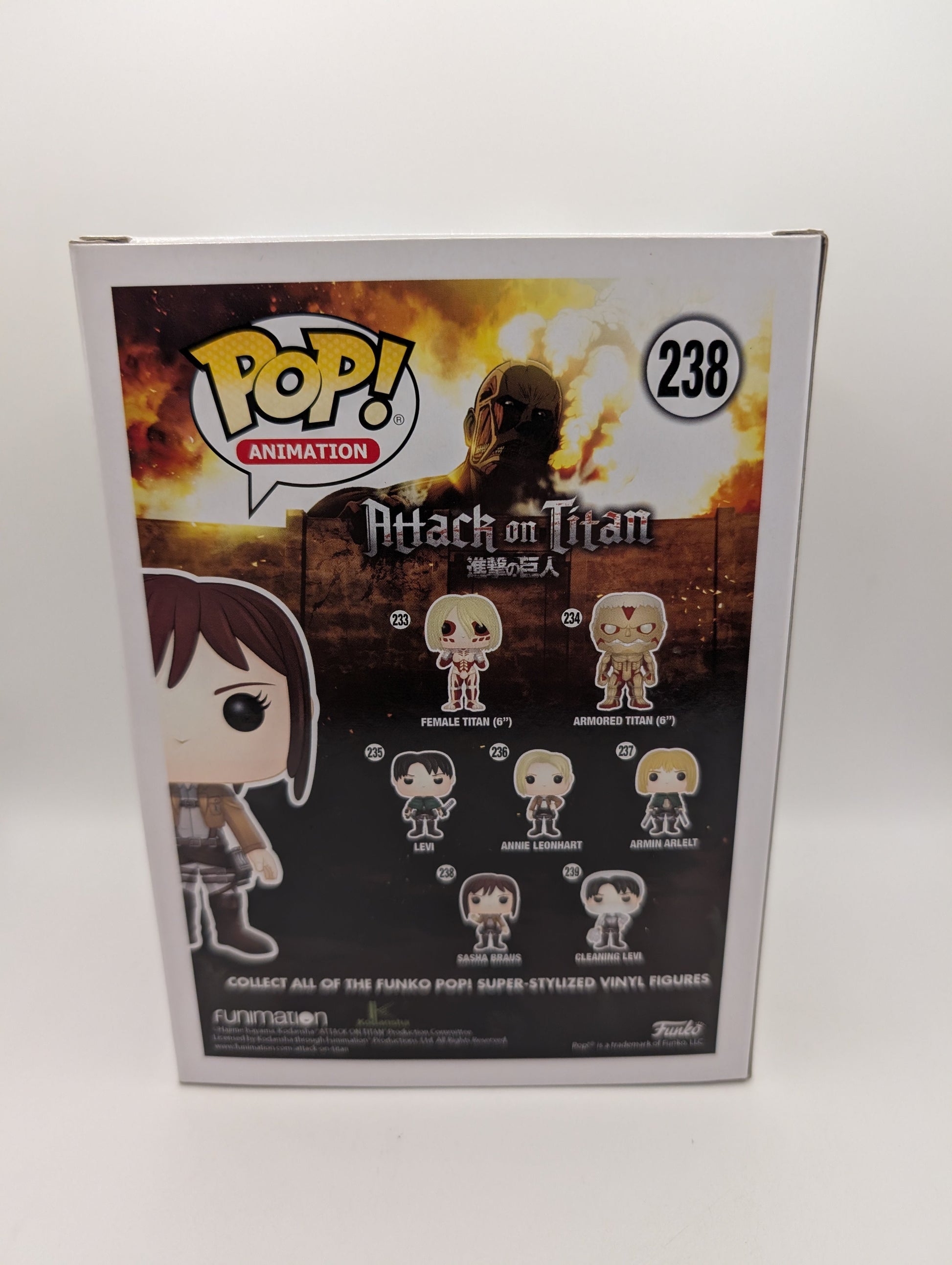 Funko Pop! Vinyl #238 Sasha Braus - Attack on Titan - Vaulted FRENLY BRICKS - Open 7 Days