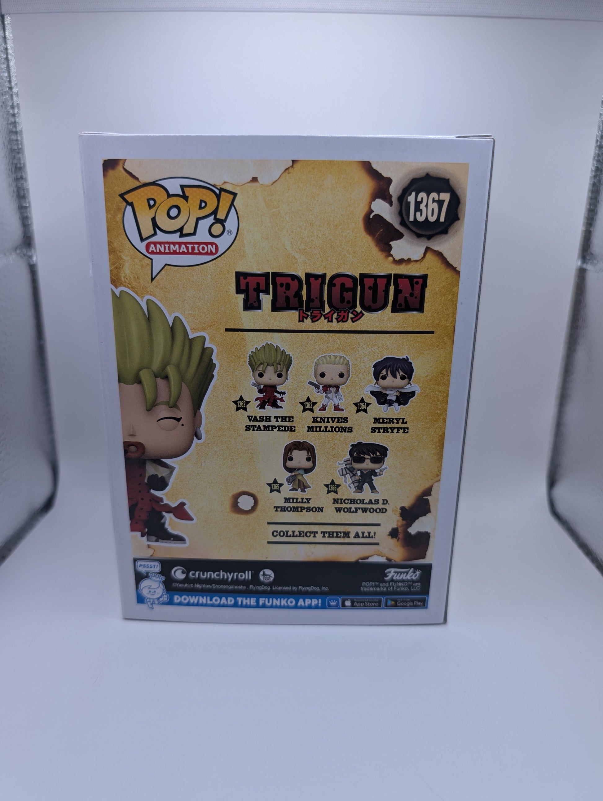 Funko Pop Animation Trigun Vash the Stampede #1367 GAMESTOP EXCLUSIVE FRENLY BRICKS - Open 7 Days
