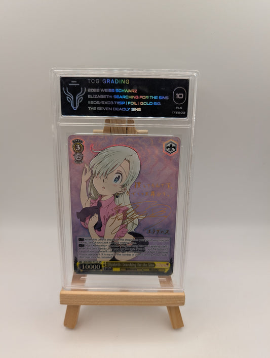 Weiss Schwarz Elizabeth SP Sign Card The Seven Deadly Sins TCG Graded 10 FRENLY BRICKS - Open 7 Days