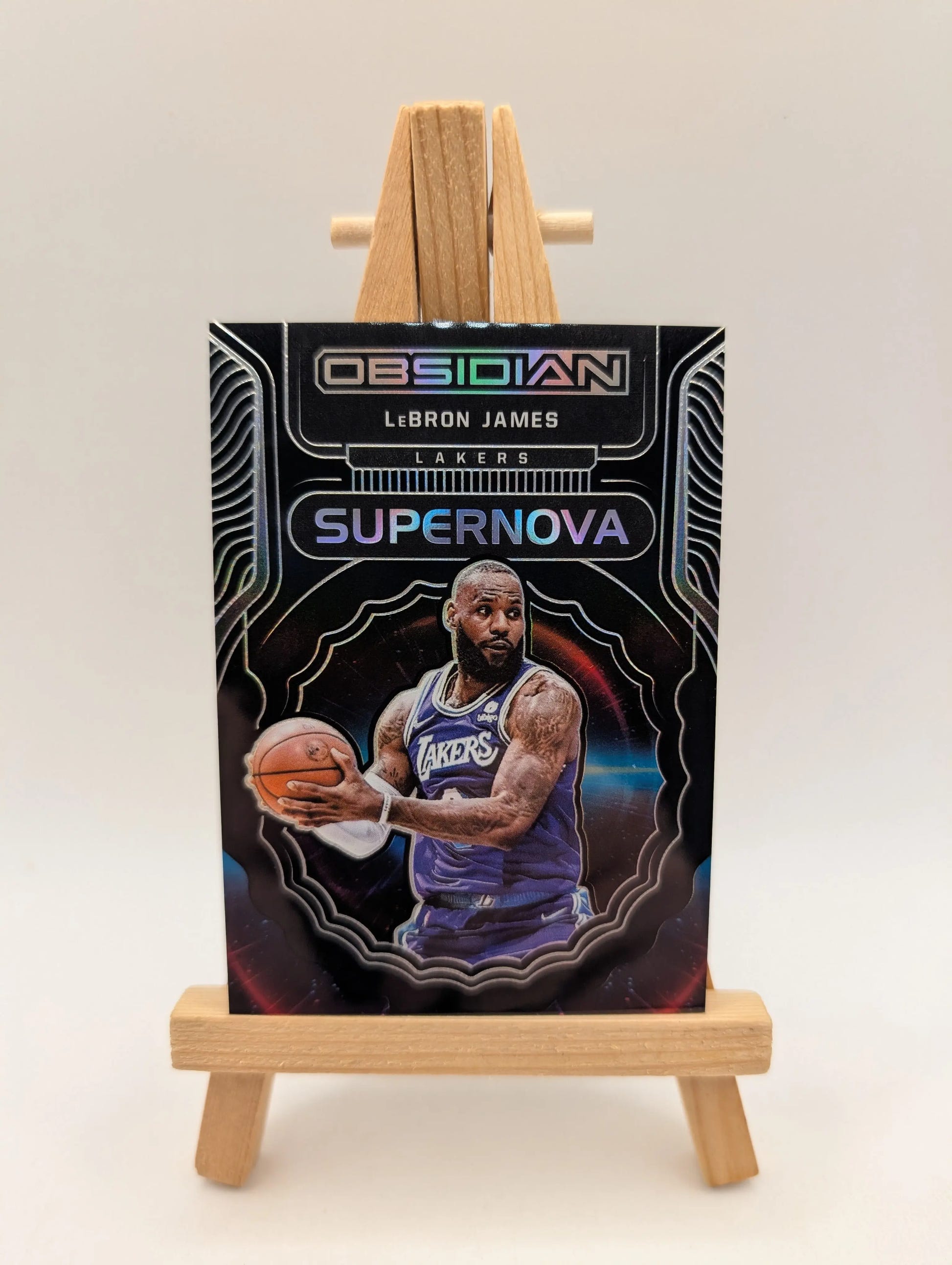 2021-22 Panini Obsidian Lebron James Supernova /99 Lakers SP FRENLY BRICKS - Open 7 Days image 2