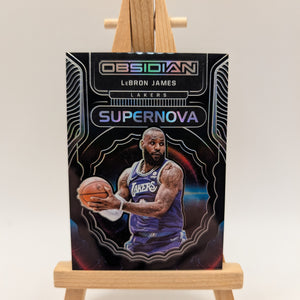 2021-22 Panini Obsidian Lebron James Supernova /99 Lakers SP