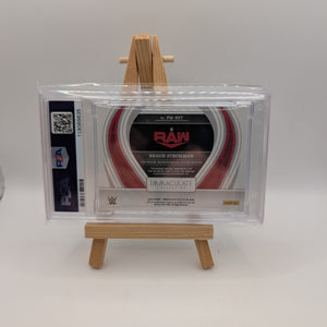 2023 Immaculate WWE Braun Strowman Premium Memorabilia Auto Patch /99 PSA 8 FRENLY BRICKS - Open 7 Days