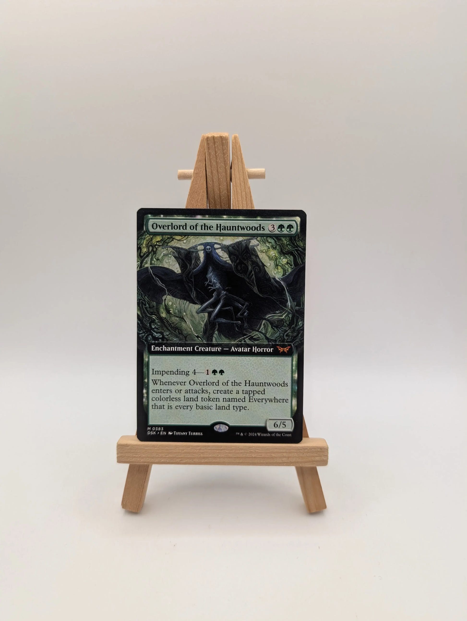 MTG Overlord of the Hauntwoods Extended Art #0383 Duskmourn DSK NM FRENLY BRICKS - Open 7 Days image 1
