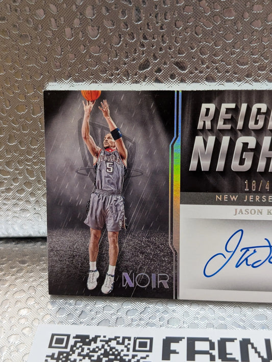 2021-22 Noir JASON KIDD Reigning Nights Auto #'d /49 FRENLY BRICKS - Open 7 Days