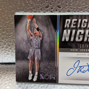 2021-22 Noir JASON KIDD Reigning Nights Auto #'d /49 FRENLY BRICKS - Open 7 Days