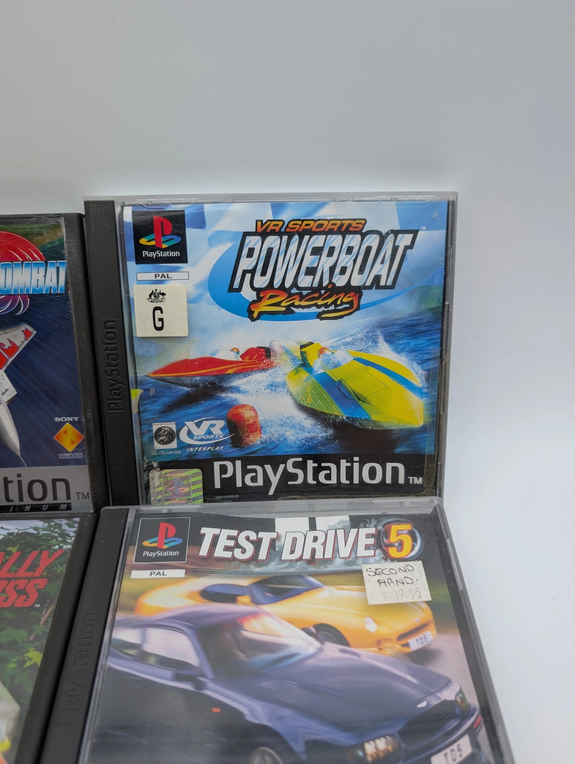 PS1 PlayStation 4x Game Lot Bundle Untested Racing Boating Games Used FRENLY BRICKS - Open 7 Days