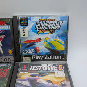 PS1 PlayStation 4x Game Lot Bundle Untested Racing Boating Games Used FRENLY BRICKS - Open 7 Days