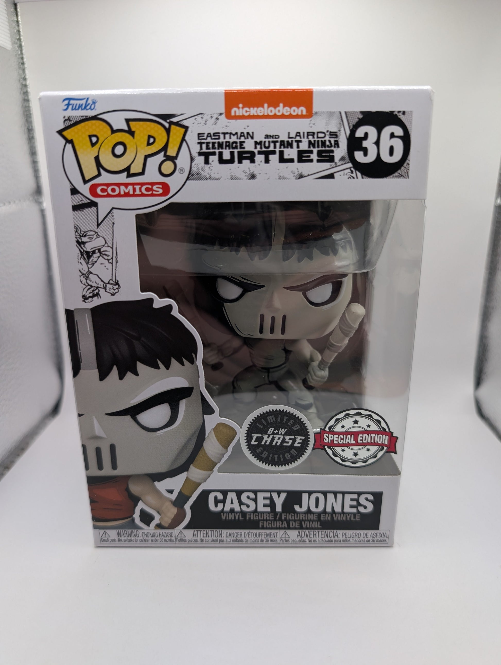 Funko POP Teenage Mutant Ninja Turtles TMNT Casey Jones CHASE Comics 36 FRENLY BRICKS - Open 7 Days