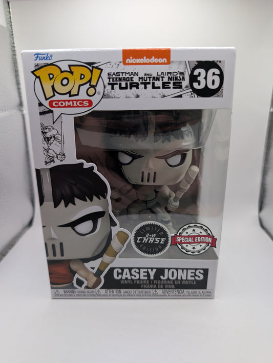 Funko POP Teenage Mutant Ninja Turtles TMNT Casey Jones CHASE Comics 36 FRENLY BRICKS - Open 7 Days