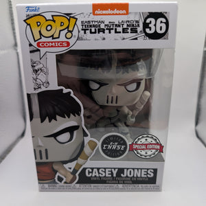 Funko POP Teenage Mutant Ninja Turtles TMNT Casey Jones CHASE Comics 36 FRENLY BRICKS - Open 7 Days