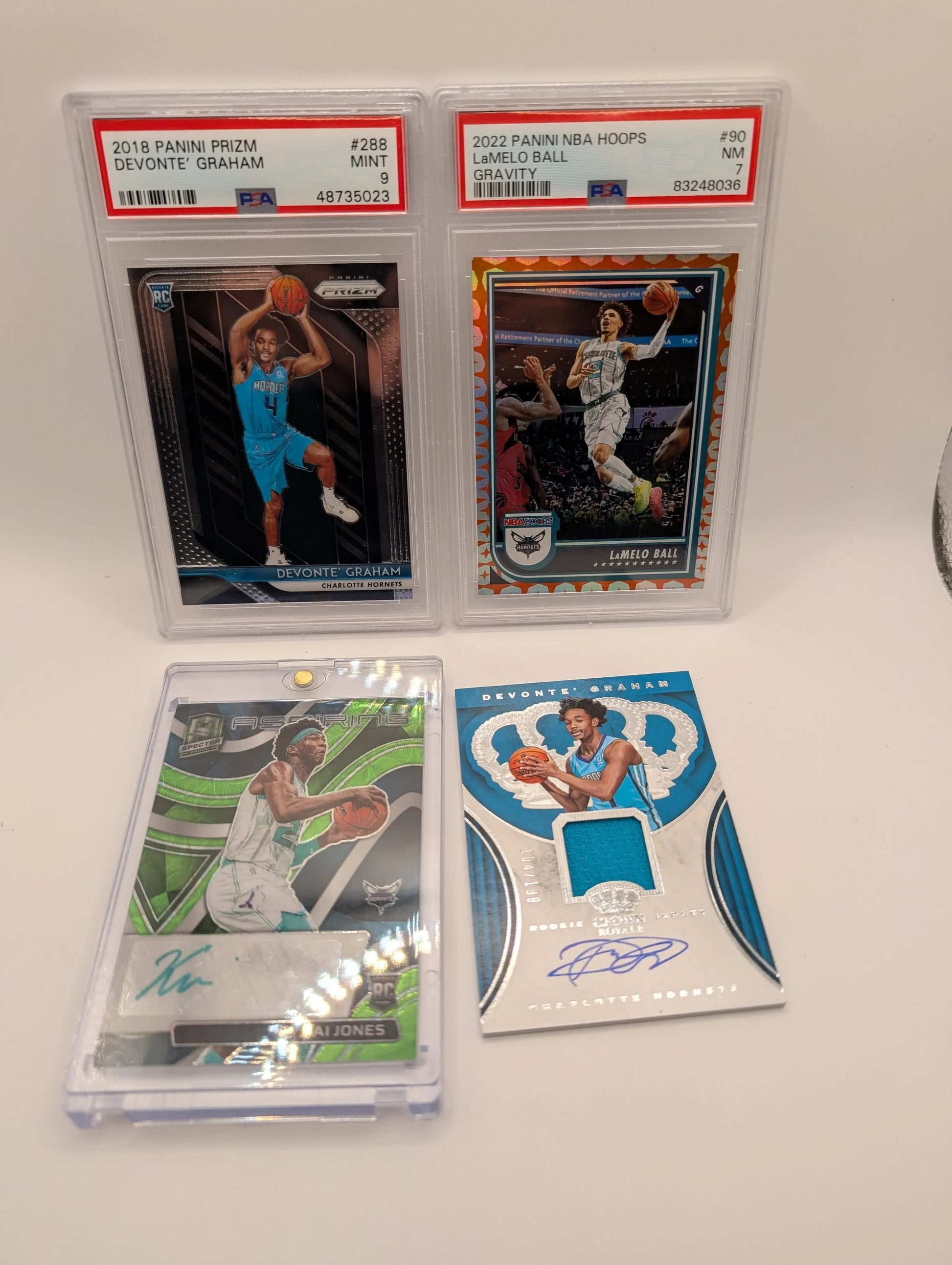 Charlotte Hornets NBA Basketball Card Lot, Rookies, Patch, Auto, Graded, Lamelo Ball #2 FRENLY BRICKS - Open 7 Days