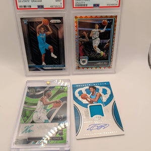 Charlotte Hornets NBA Basketball Card Lot, Rookies, Patch, Auto, Graded, Lamelo Ball #2 FRENLY BRICKS - Open 7 Days