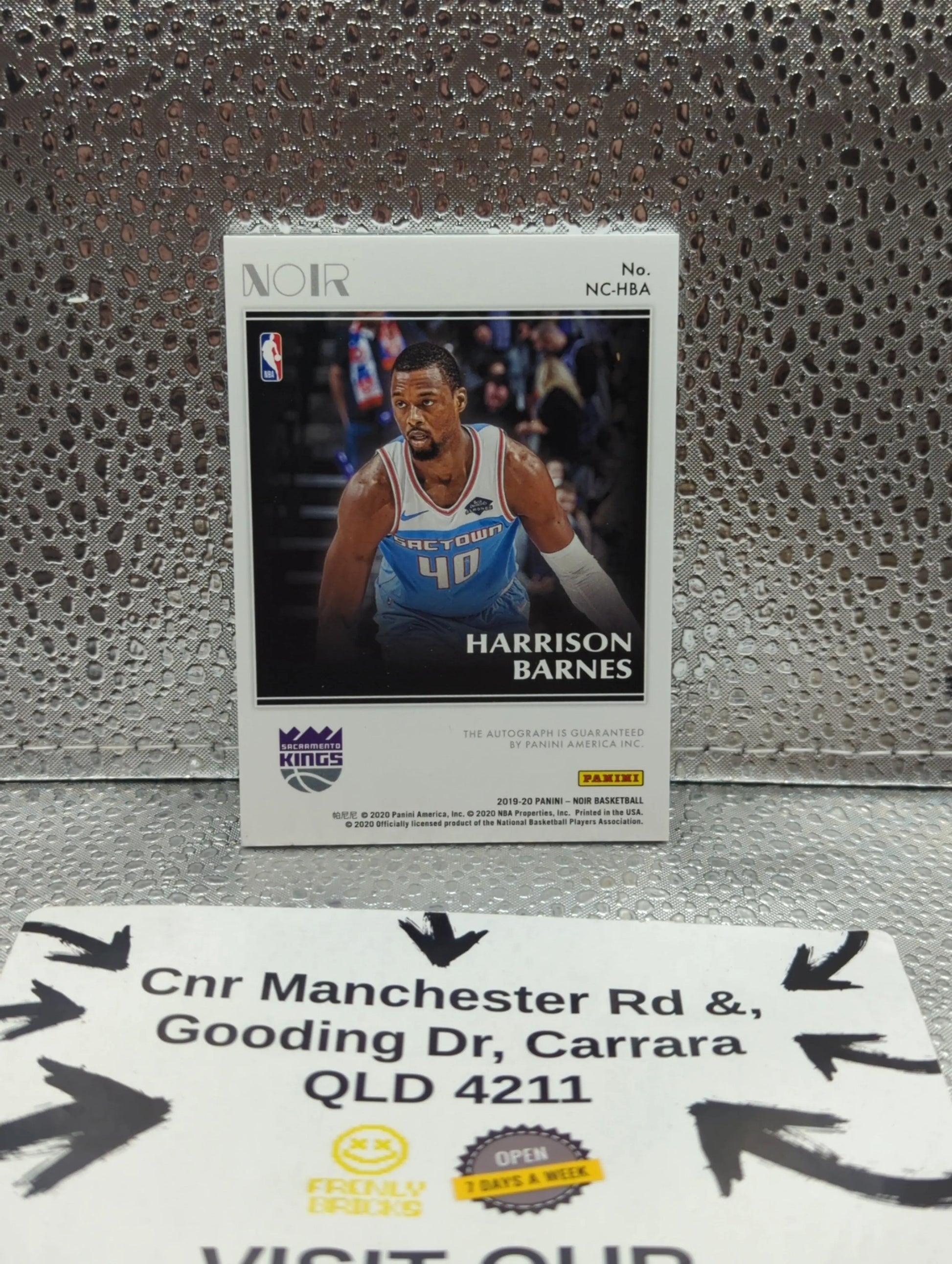 2019-20 Panini NOIR AUTO Harrison Barnes /49 on card FRENLY BRICKS - Open 7 Days