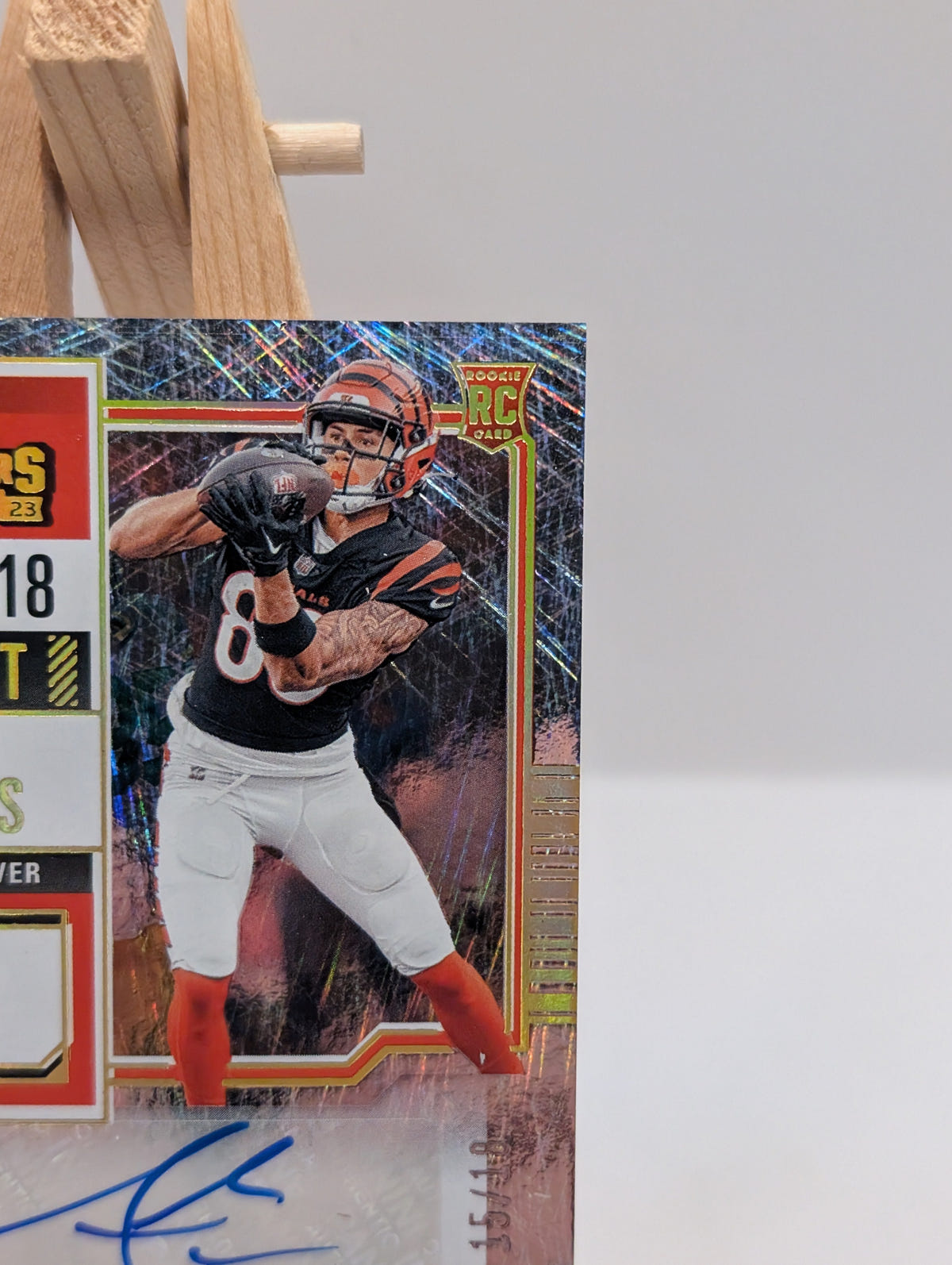 2023 Panini Contenders - Rookie Ticket Andrei Iosivas #217 (AU, RC) /18 FRENLY BRICKS - Open 7 Days image 6