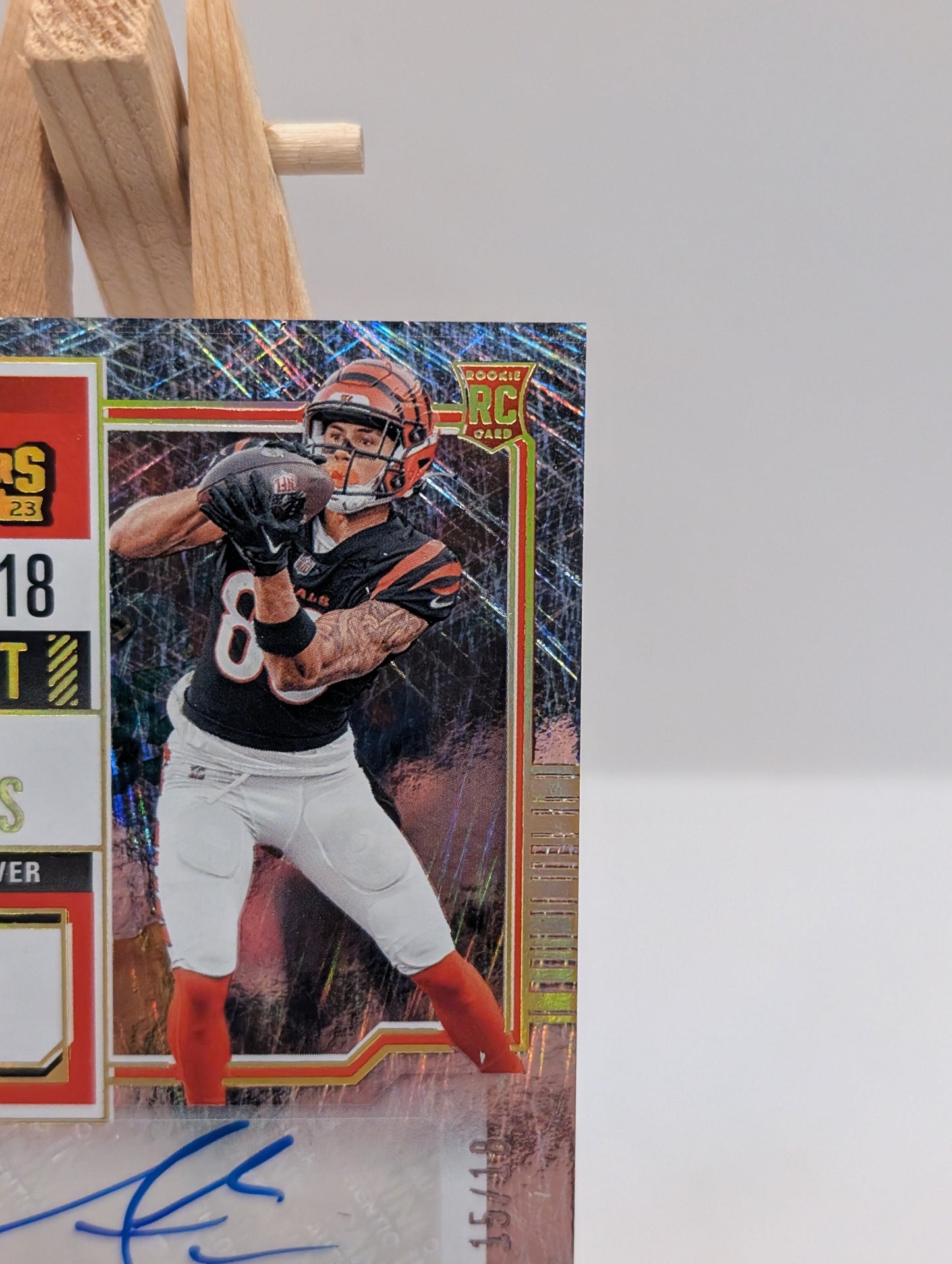 2023 Panini Contenders - Rookie Ticket Andrei Iosivas #217 (AU, RC) /18 FRENLY BRICKS - Open 7 Days