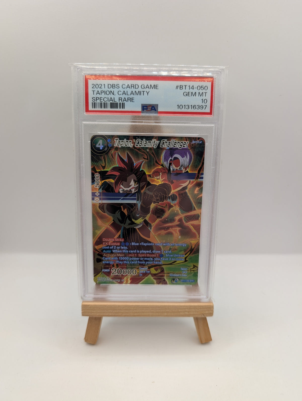 2021 Dragon Ball Sup Cross Spirits BT14 050 Talon Calamity Challenger SPR PSA 10 FRENLY BRICKS - Open 7 Days image 1