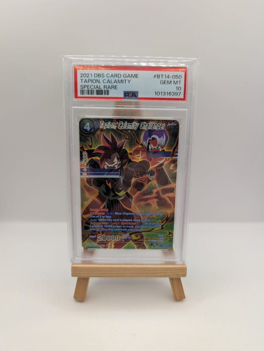 2021 Dragon Ball Sup Cross Spirits BT14 050 Talon Calamity Challenger SPR PSA 10 FRENLY BRICKS - Open 7 Days