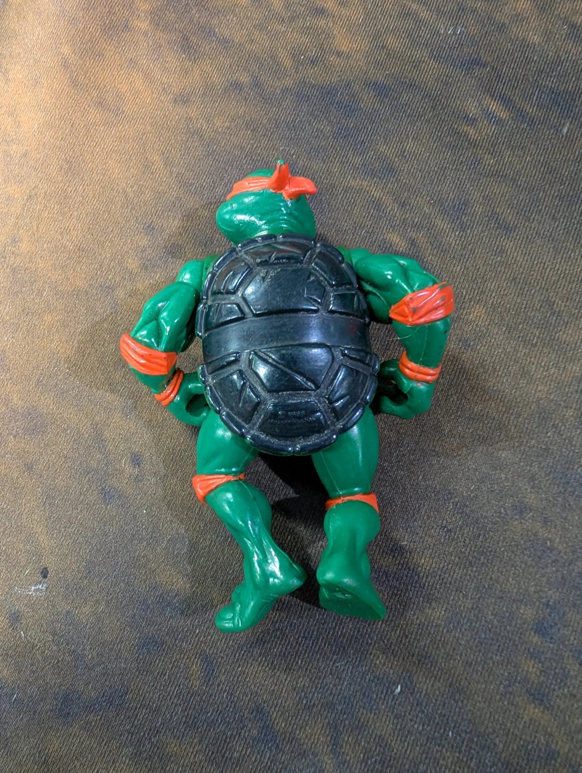Vintage 1988 TMNT Ninja Turtles 5” Action Figure Hard Head Michaelangelo Loose fig FRENLY BRICKS - Open 7 Days
