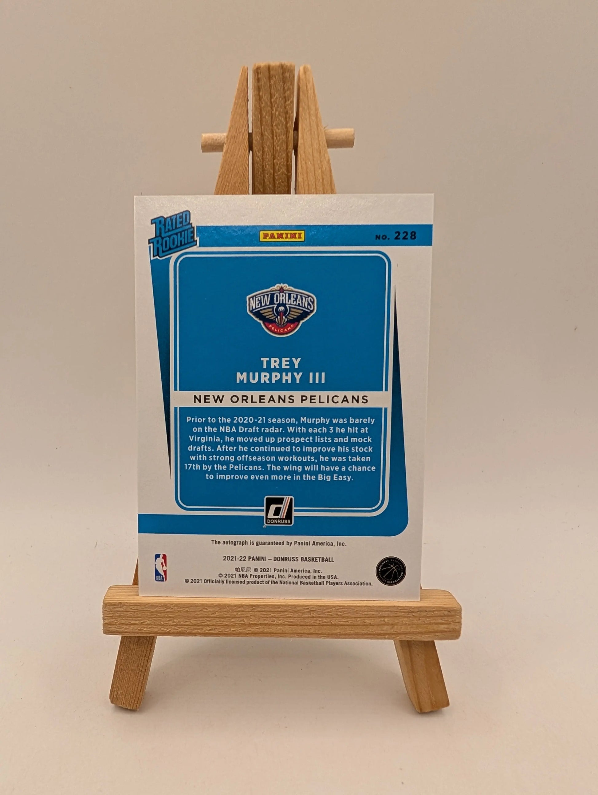 2021-22 TREY MURPHY III AUTO PANINI DONRUSS MAZE RATED ROOKIE RC #228 AUTOGRAPHS FRENLY BRICKS - Open 7 Days