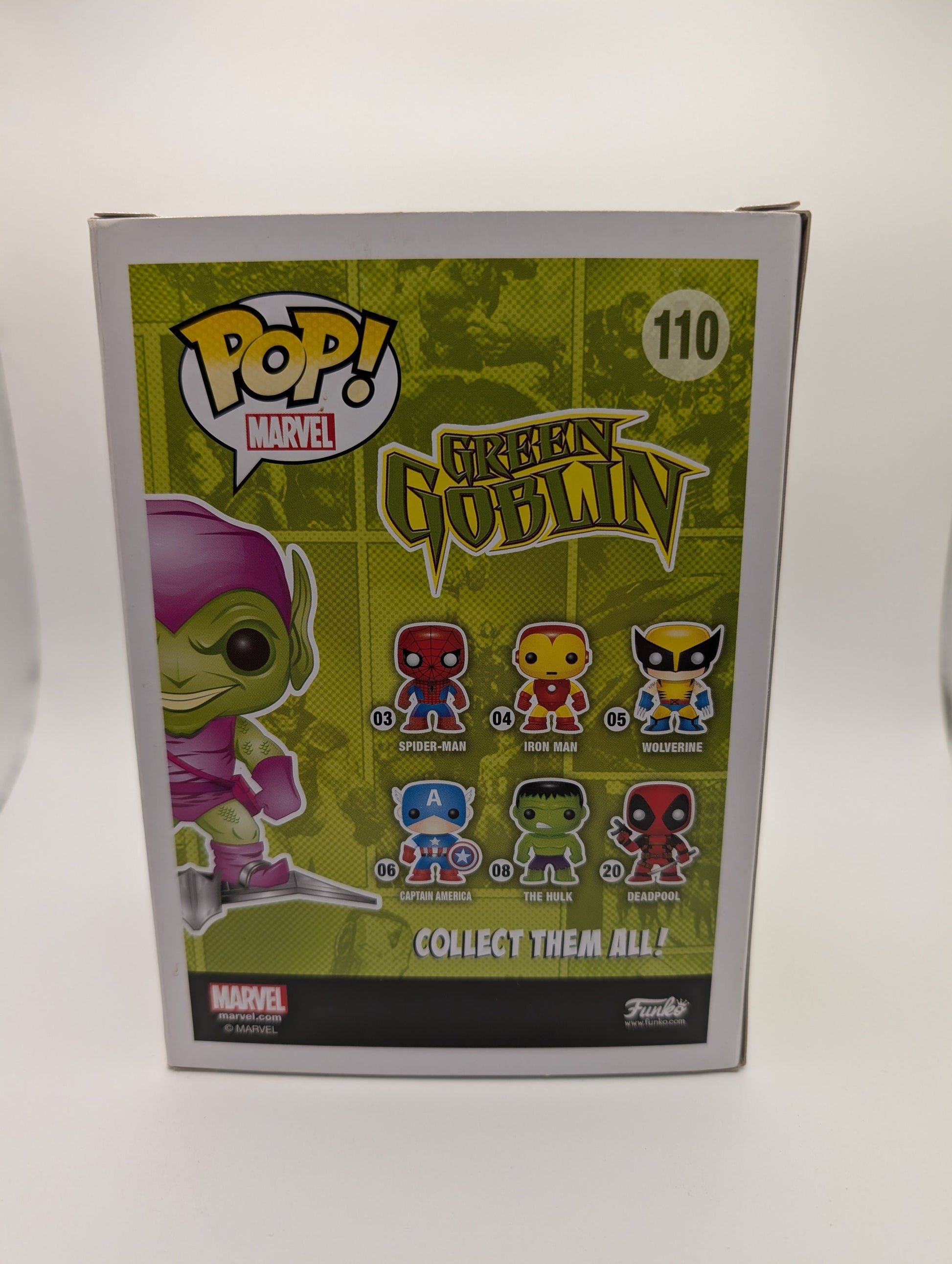 Green Goblin #110 Funko POP! Vinyl, VAULTED, 2016 SDCC Exclusive Glow in Dark FRENLY BRICKS - Open 7 Days