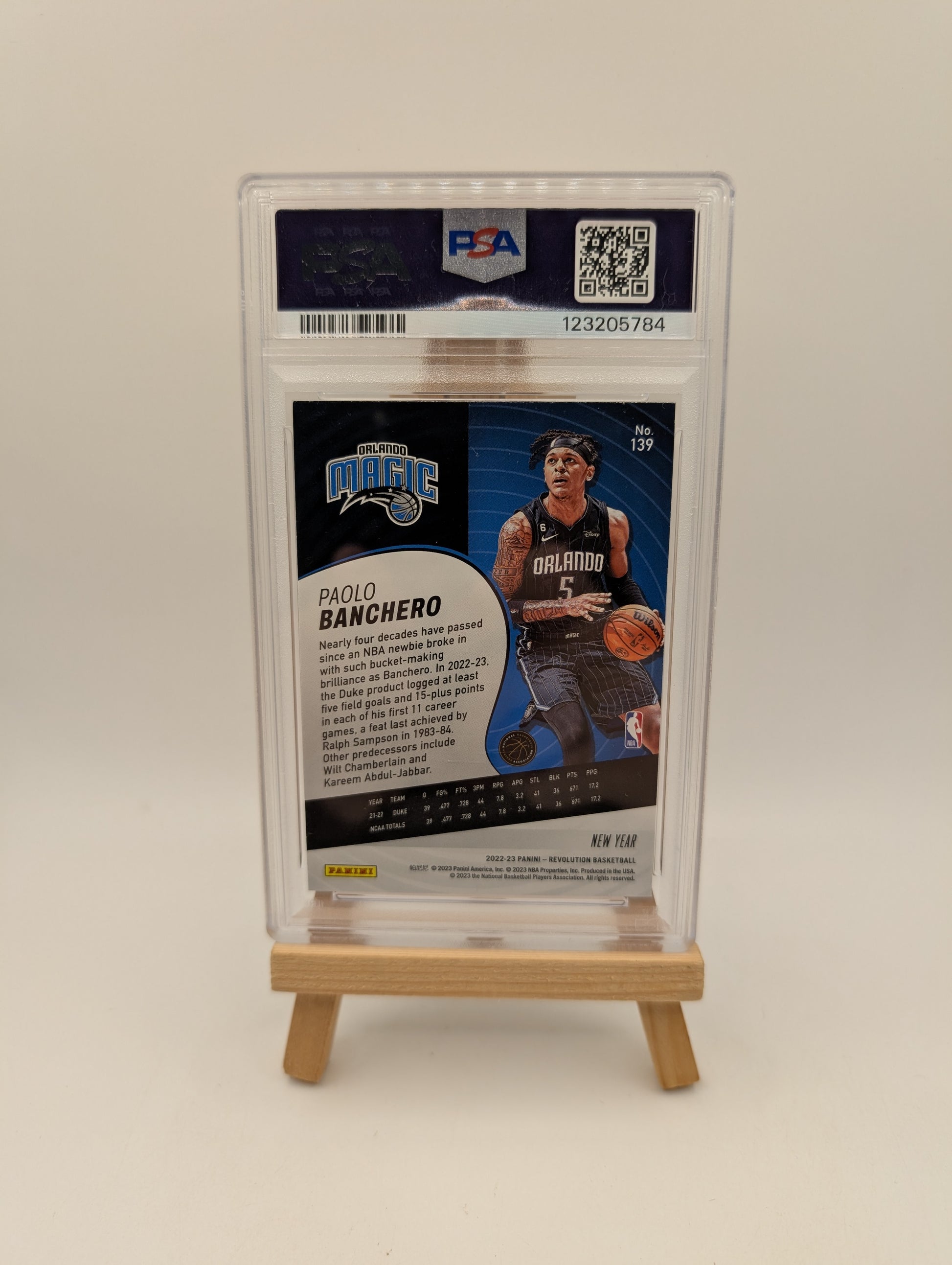 2022-23 Panini Revolution Paolo Banchero #139 Chinese New Year RC Rookie PSA 9